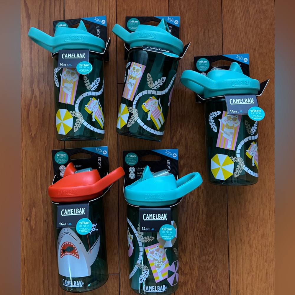 5 CamelBak Kids Bottle with Teal and Pink Design
